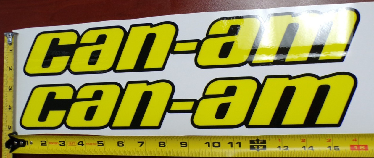 CAN-AM MAVERICK X3 R GRAPHIC DECAL STICKER USA MADE YELLOW BLACK SOLID THICK