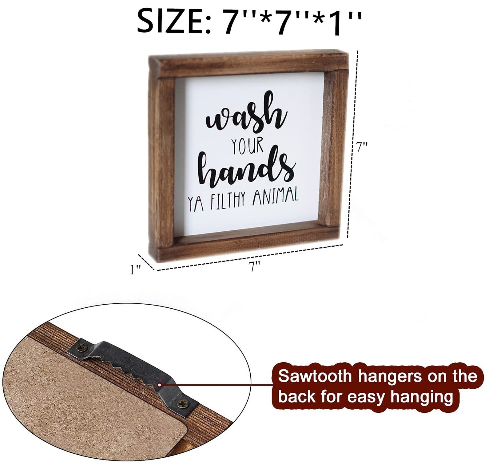 Lavender Inspired Wash Your Hands Ya Filthy Animal Sign-Funny Signs for Half …