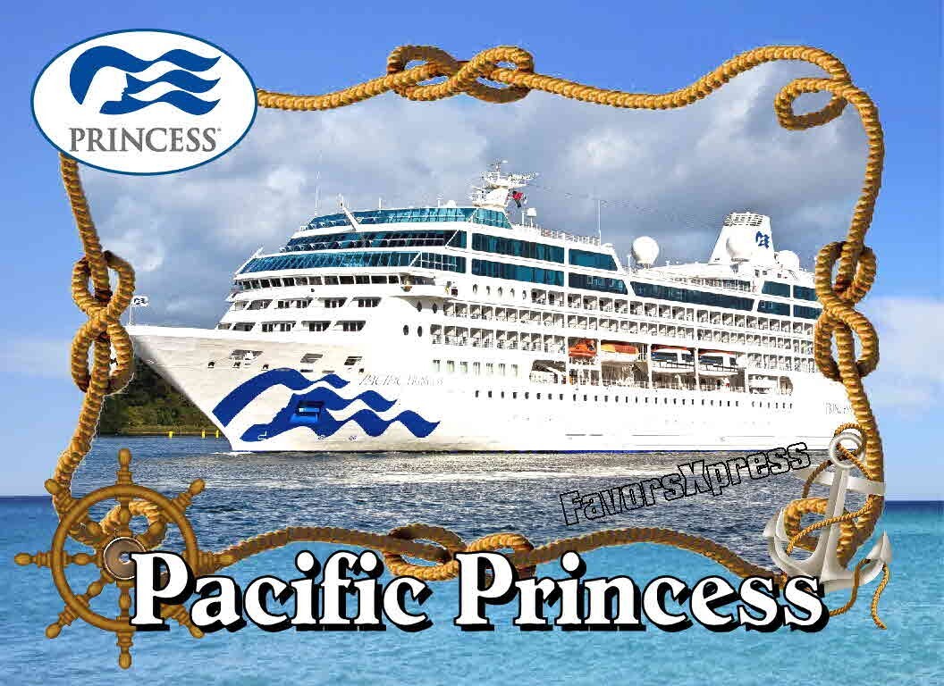 PACIFIC PRINCESS CRUISE SHIP PHOTO MAGNET 4 X 3 INCHES