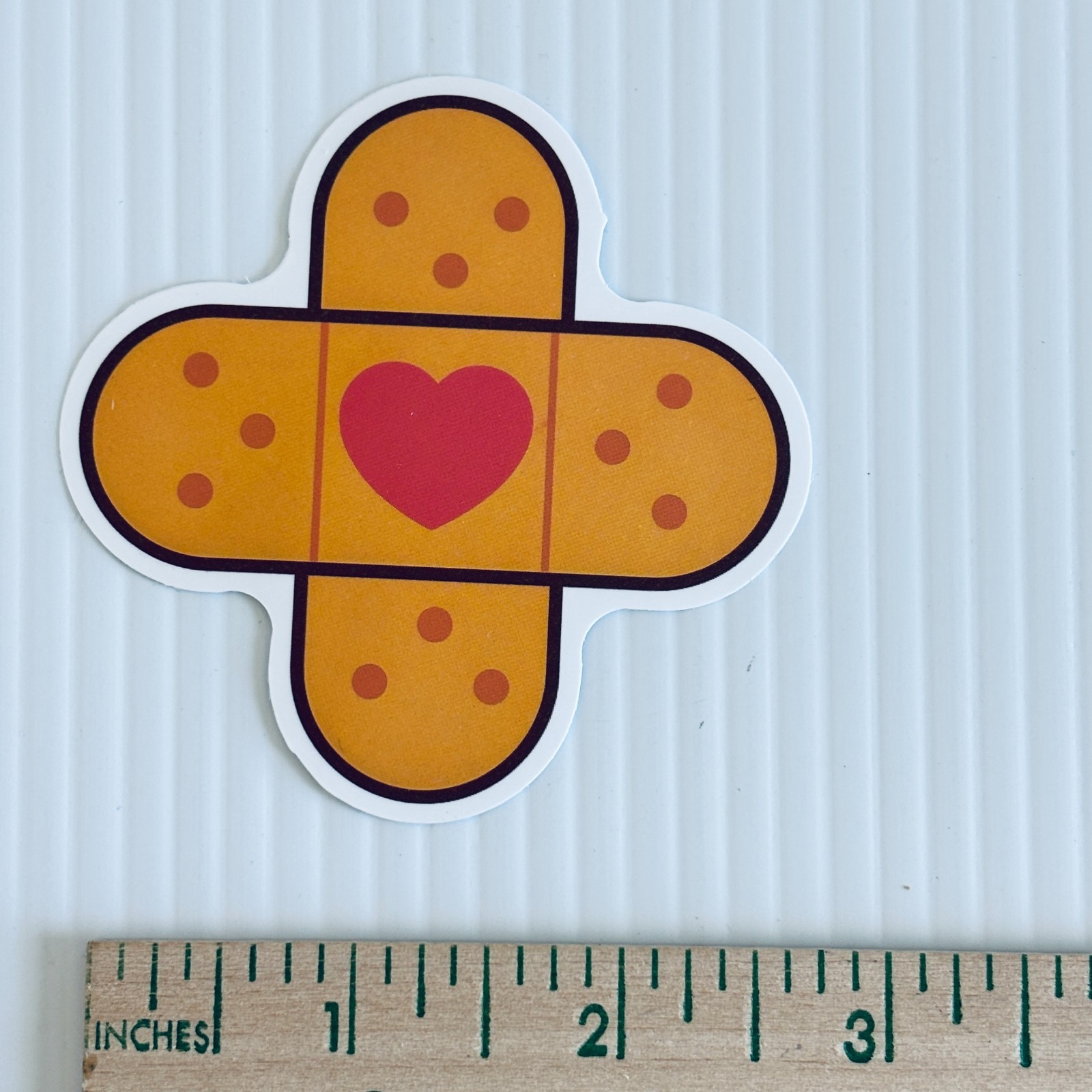 Healthcare Worker Bandage Heart Sticker 2.5in Nurse Doctor EMT