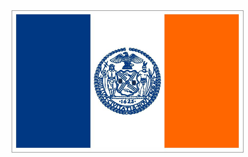 New York City Flag Sticker Decal F664
