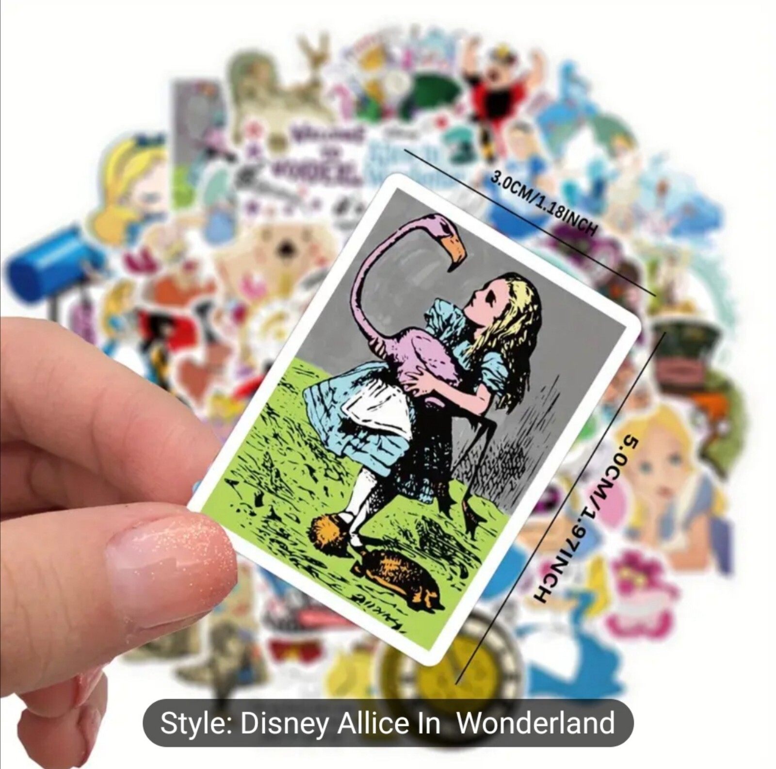 20 PCS Alice In Wonderland 2 Stickers BRAND NEW