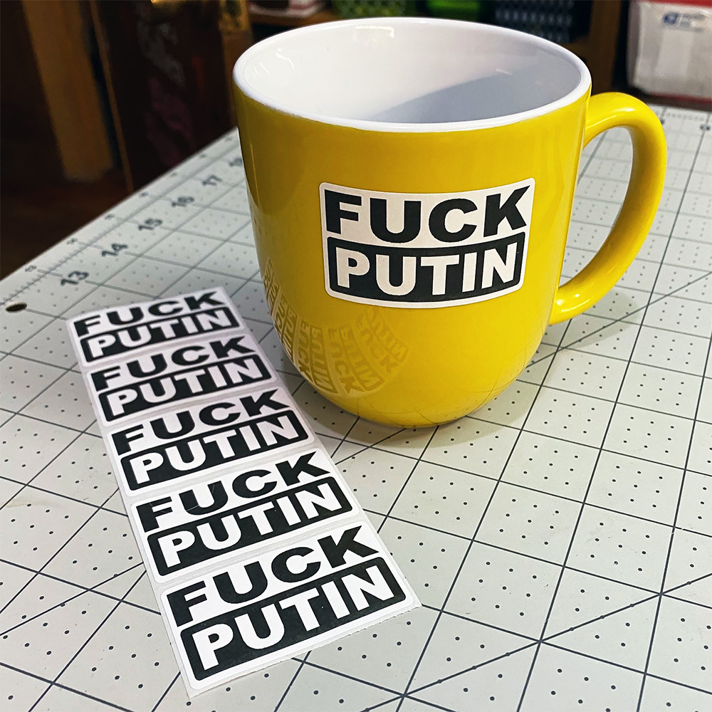 FCK PUTIN Stickers Anti VLADIMIR Screw USSR Save Ukraine- 25+ PCS Sticker Pack