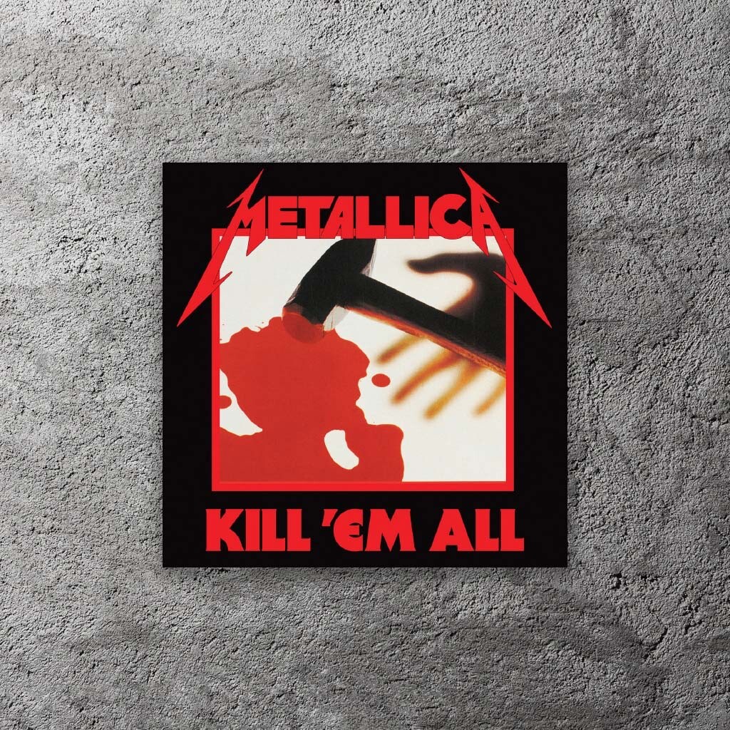 Metallica Kill 'Em All Vinyl Sticker 3" Wide – Includes Two Stickers