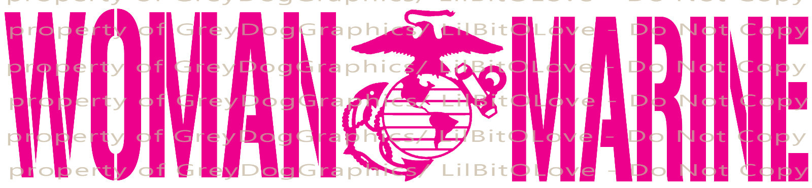 Woman Marine Vinyl Decal – United States Marine Corps USMC Sticker Auto Military