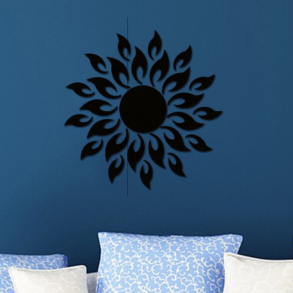 Stylish and Mirror Sunflower Art for acrylic Mural Decal for Walls