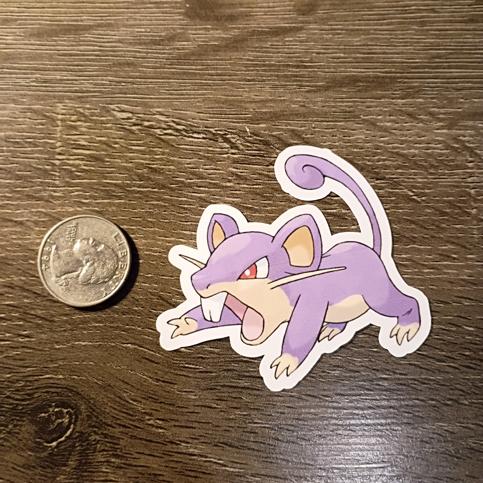 Rattata, Raticate Stickers – Vinyl, Waterproof – Original Gen 3 Artwork