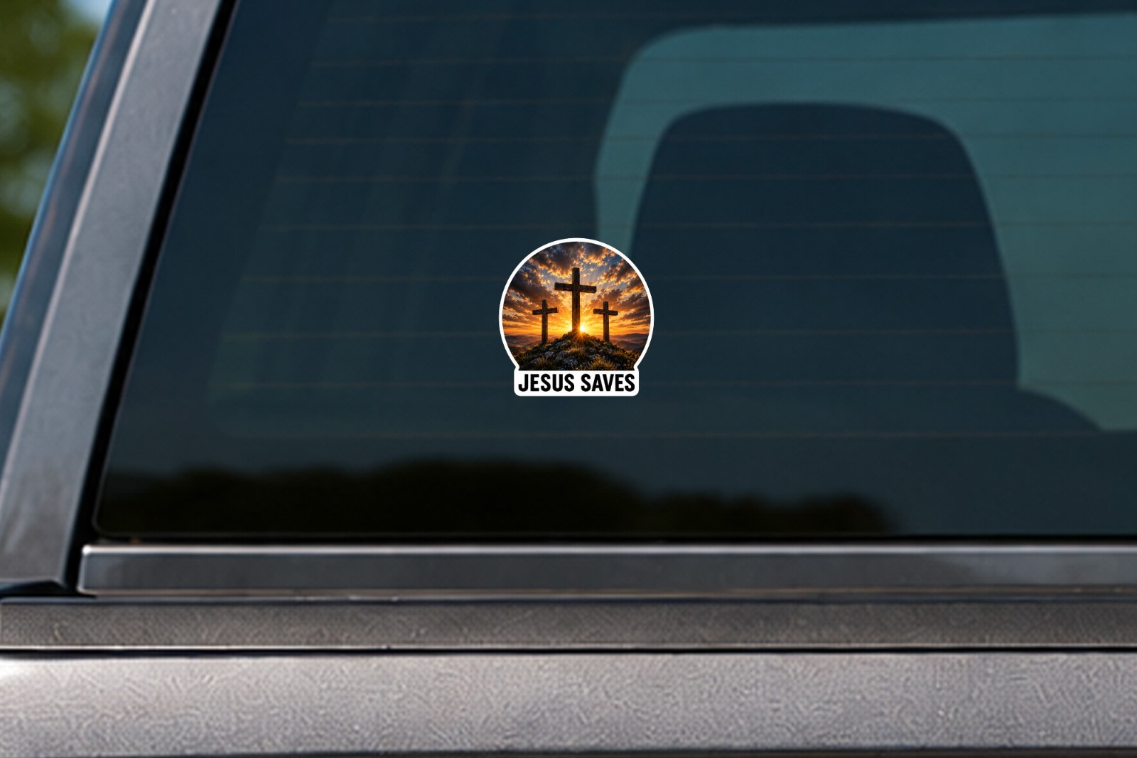 “Jesus Saves” Christian Decal Sticker Car Laptop Window Bottle Tumbler