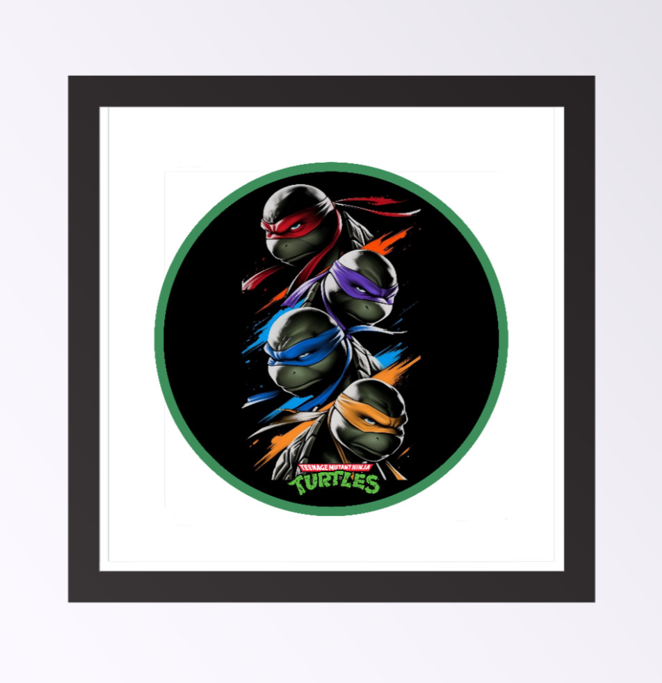 Teenage MN Turtles "Vertical" – 4" Handmade Vinyl Decal Vehicle Decor Cooler 26