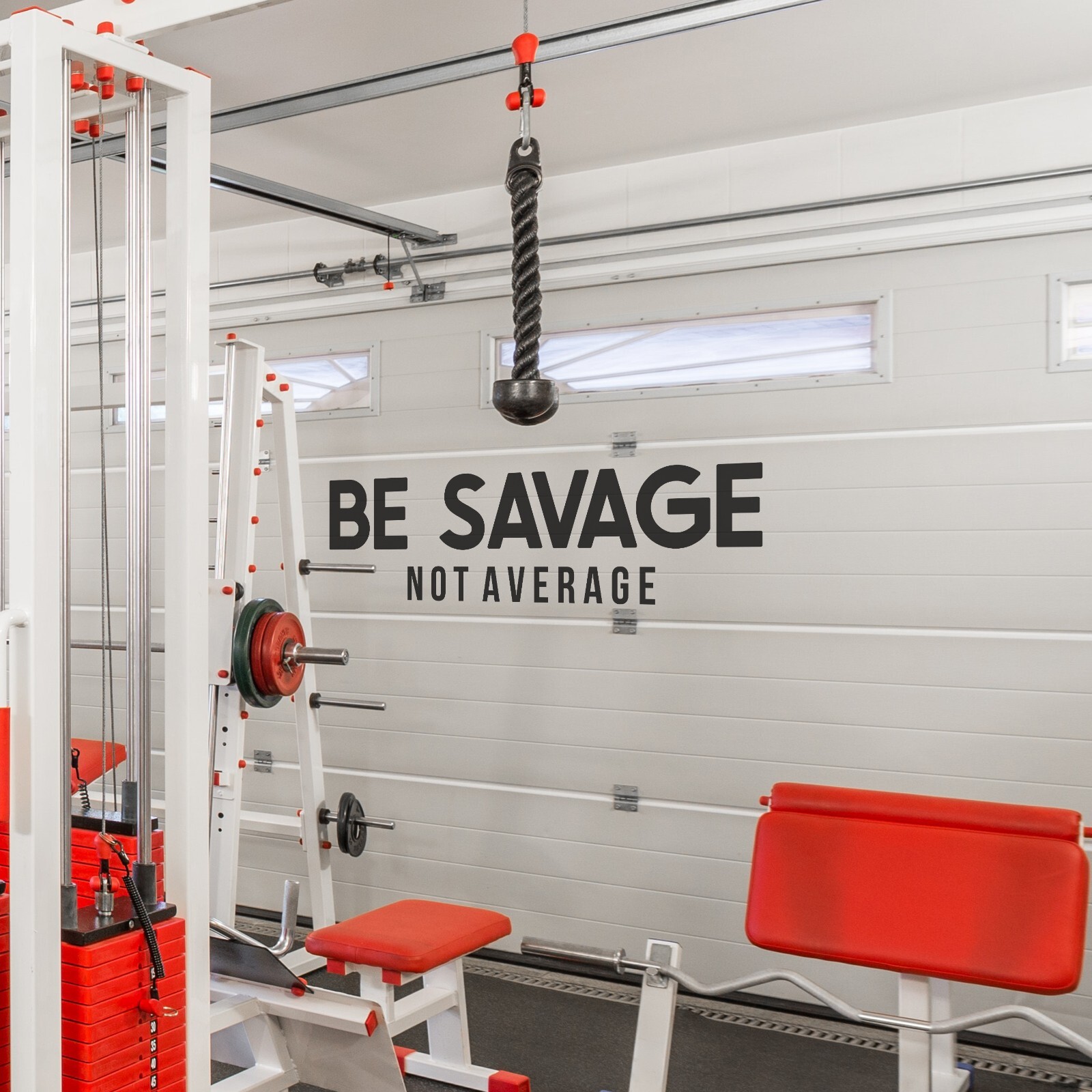 Be Savage Not Average Motivational Wall Decal Sticker Quote for Home Gym Office