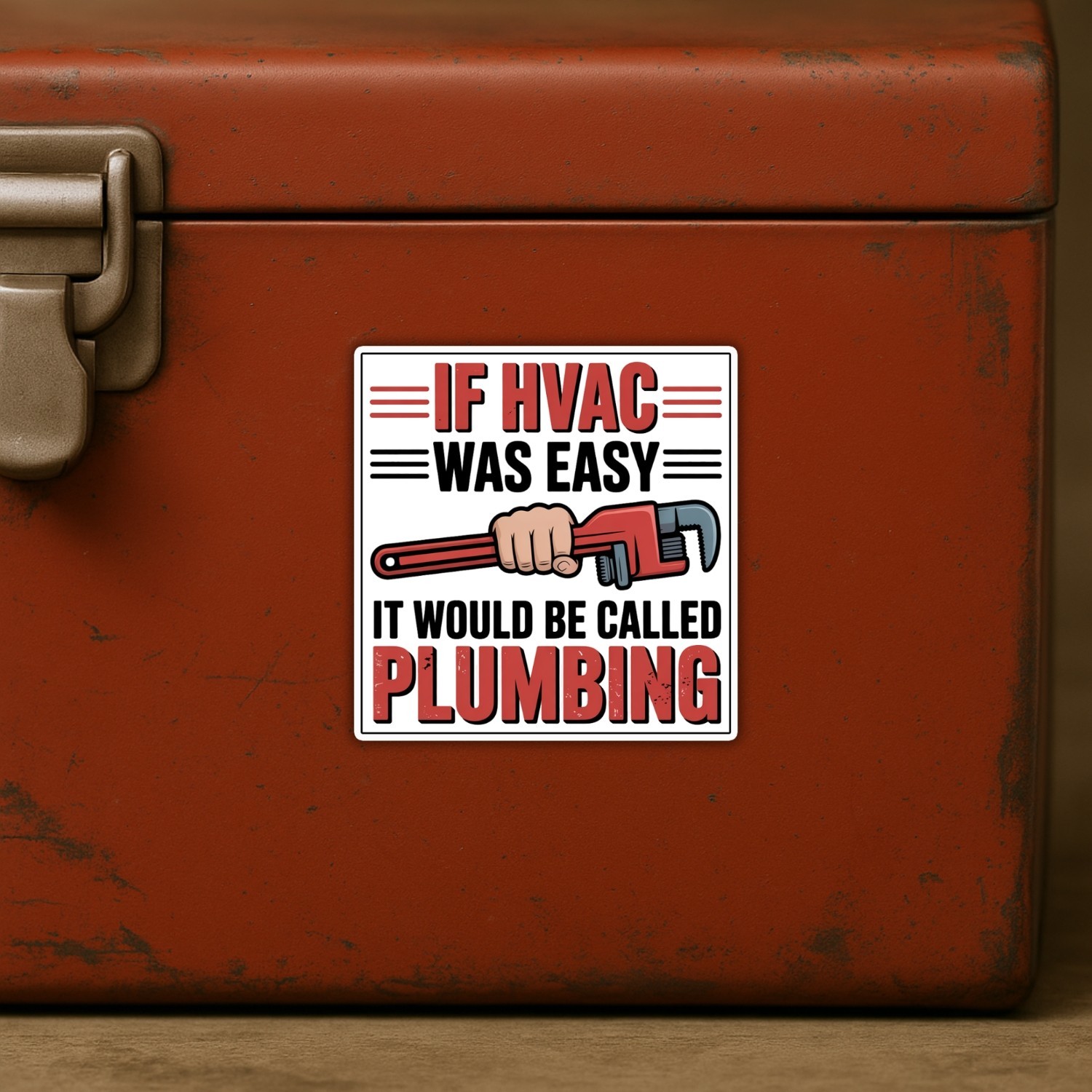 4Pcs If HVAC Was Easy It Would Be Called Plumbing Stickers – Funny Technician