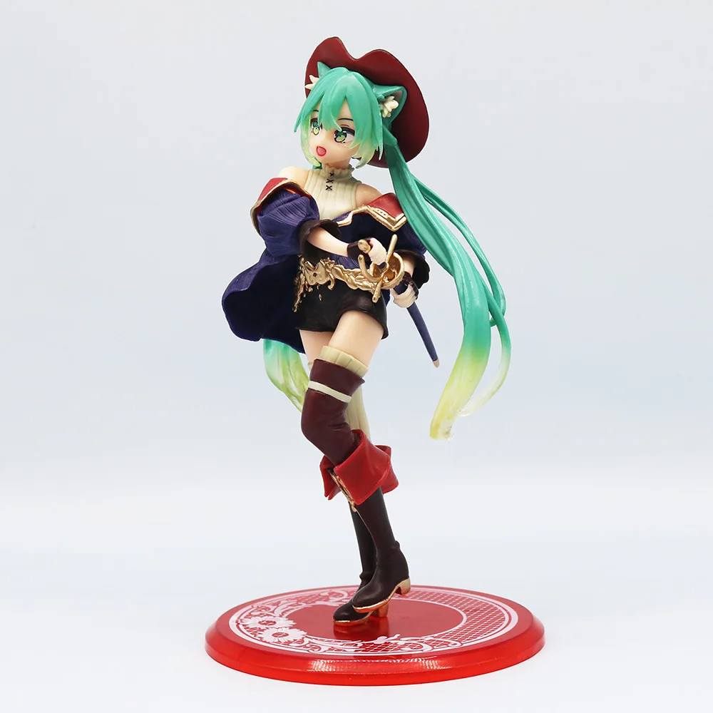 Hatsune Miku Puss in Boots Wonderland Anime Action Figure With Box