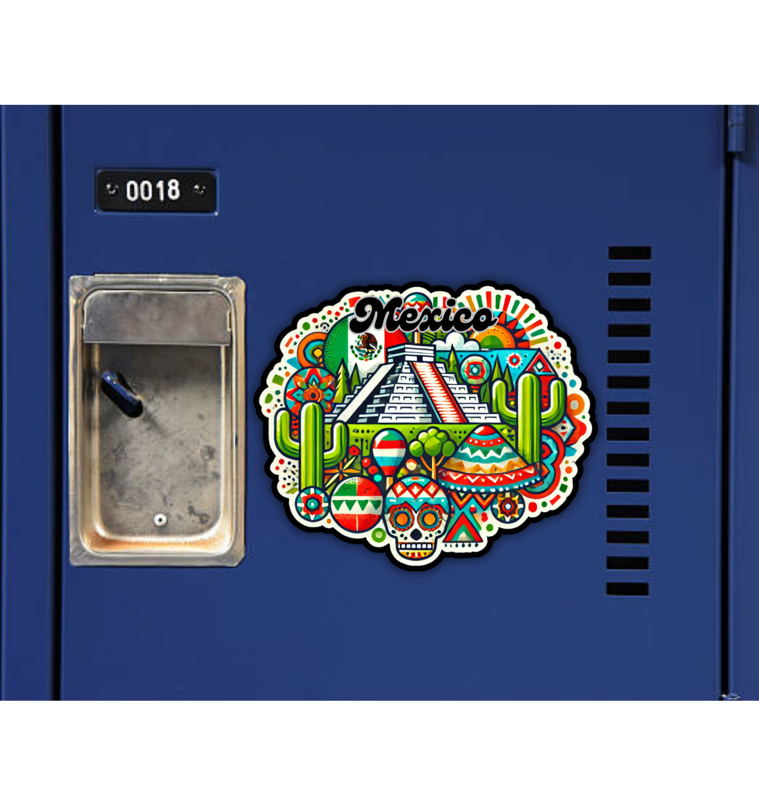 Mexico Fridge Magnet or Laptop Sticker