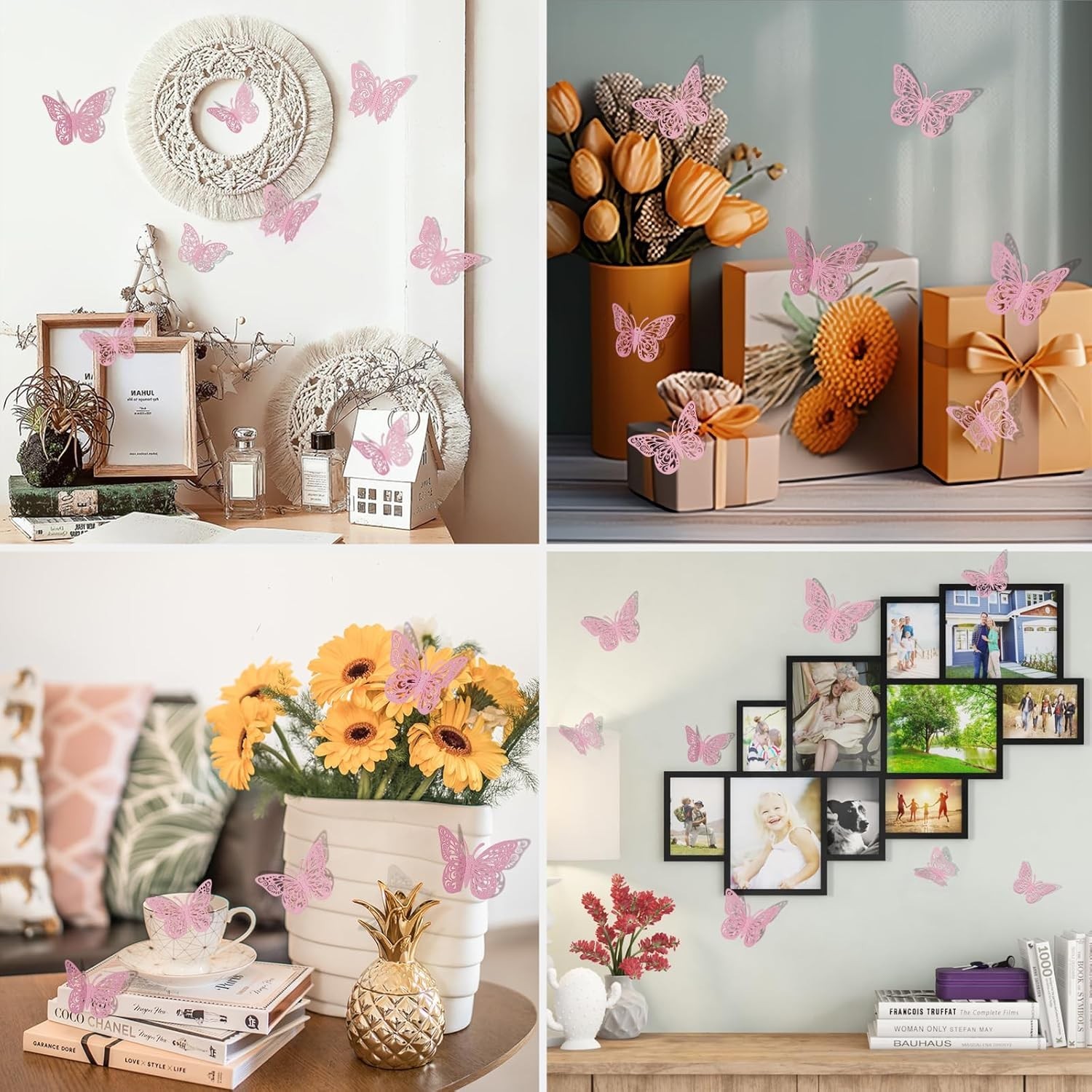 Charming 72Pcs 3D Butterfly Wall Decals – Removable Stickers for All Occasions