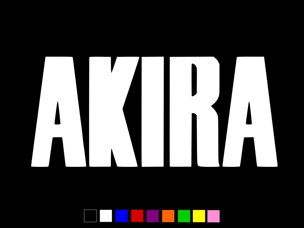 AKIRA Logo Manga Anime Vinyl Decal Laptop Wall Car Sticker CHOOSE SIZE COLOR