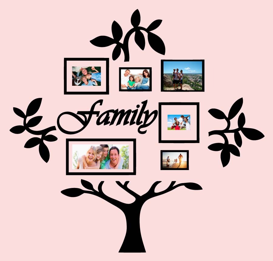 Family Tree Vinyl Wall Sticker Decal (A)