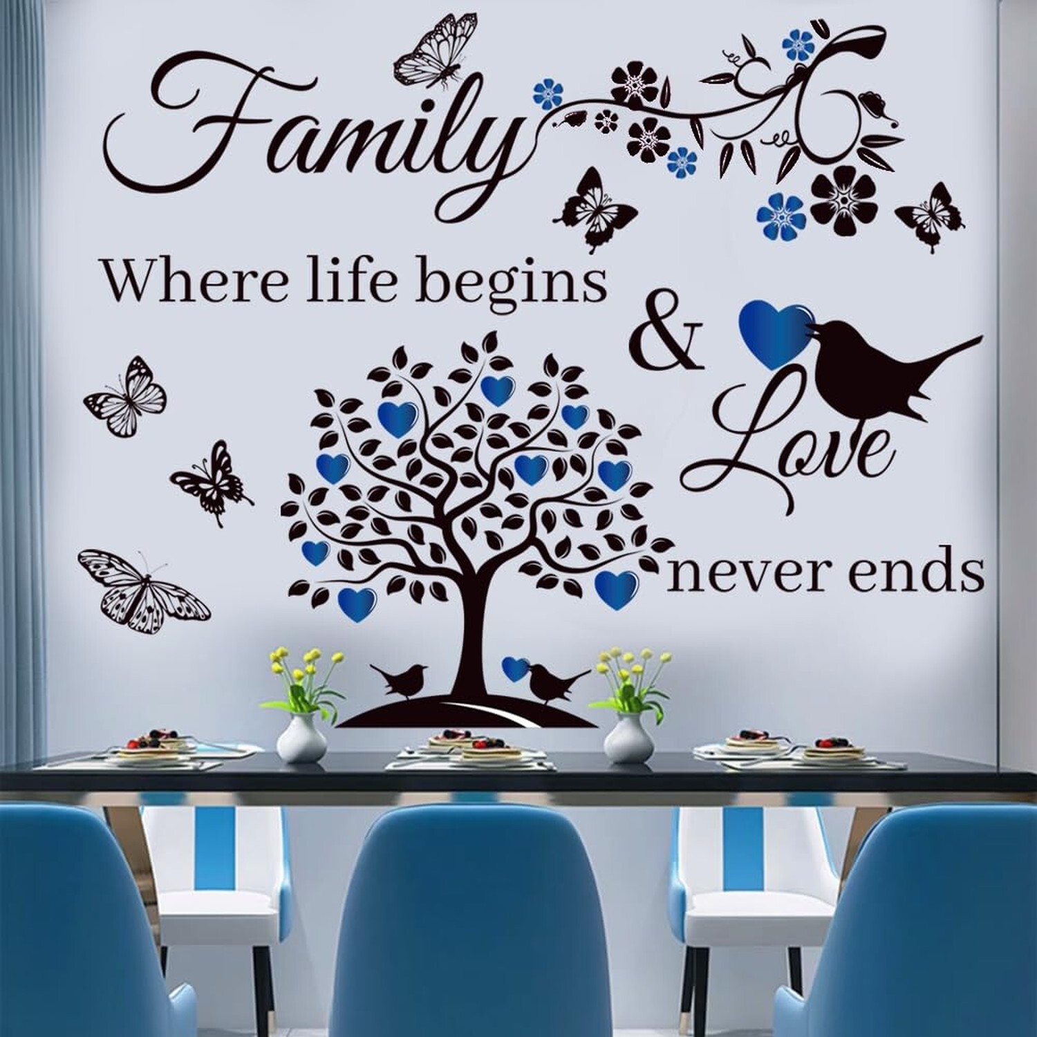Family Saying Wall Art Stickers Inspirational Quotes Wall Decals Living Room …