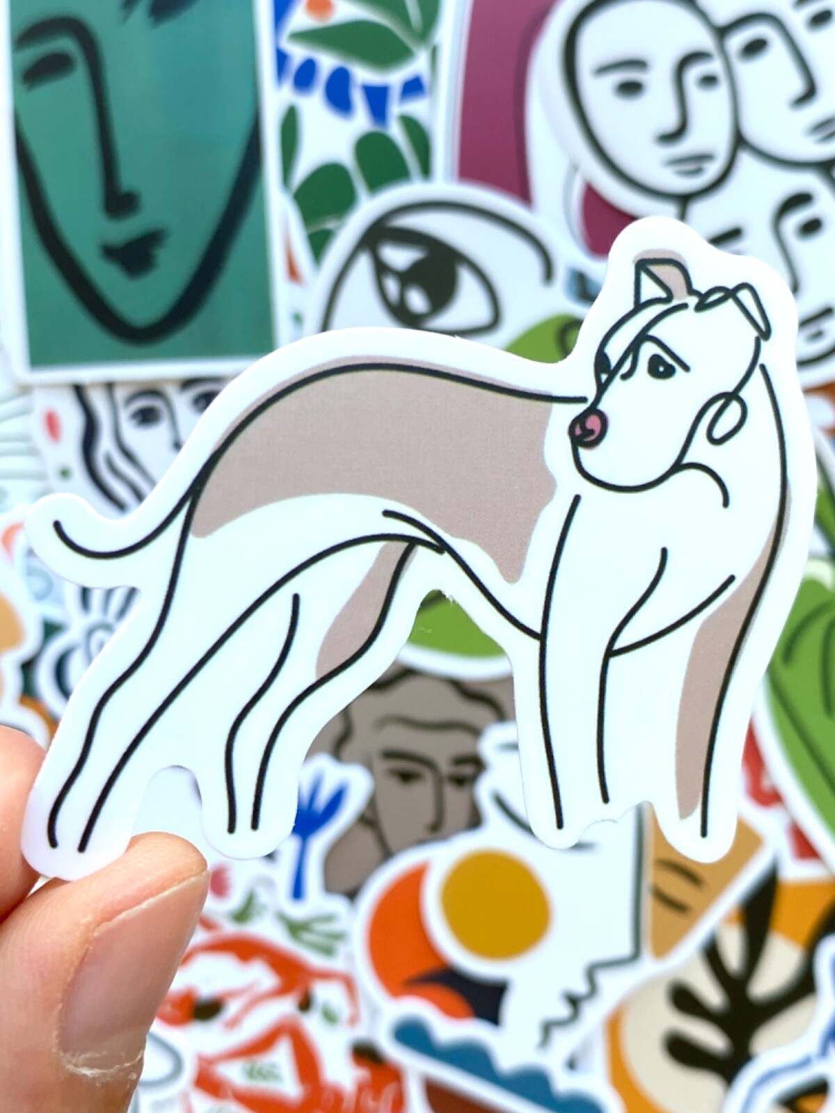 5-50 pcs Oil Painting Stickers, Trendy French Art Laptop Decals Stocking Stuffer