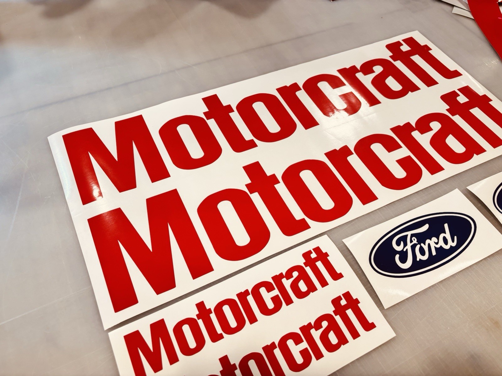 TWO Super Snake Cobra Die Cut Vinyl Decals (L/R Pair) Shelby Ford Mustang Bronco