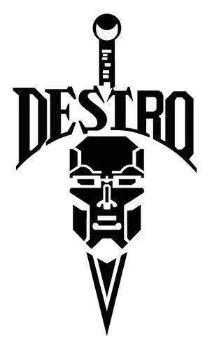G.I. Joe Destro Vinyl Decal Die Cut