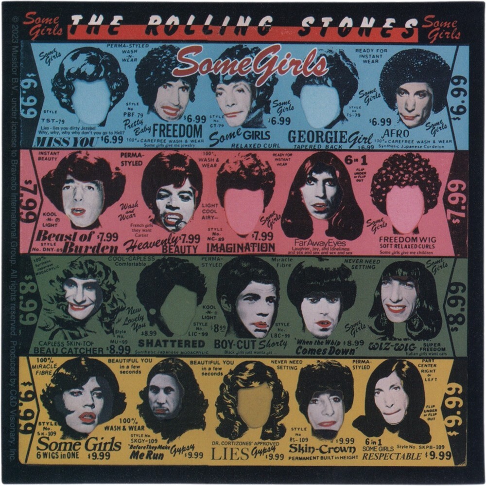 Sticker – The Rolling Stones Some Girls Cover Art 4" x 4" Die Cut #10335