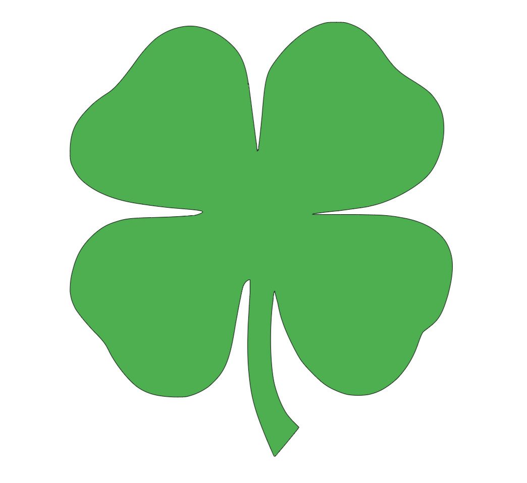 4 Leaf Clover Sticker Vinyl Decal – Shamrock Lucky Ireland Leaf Wall Car Window