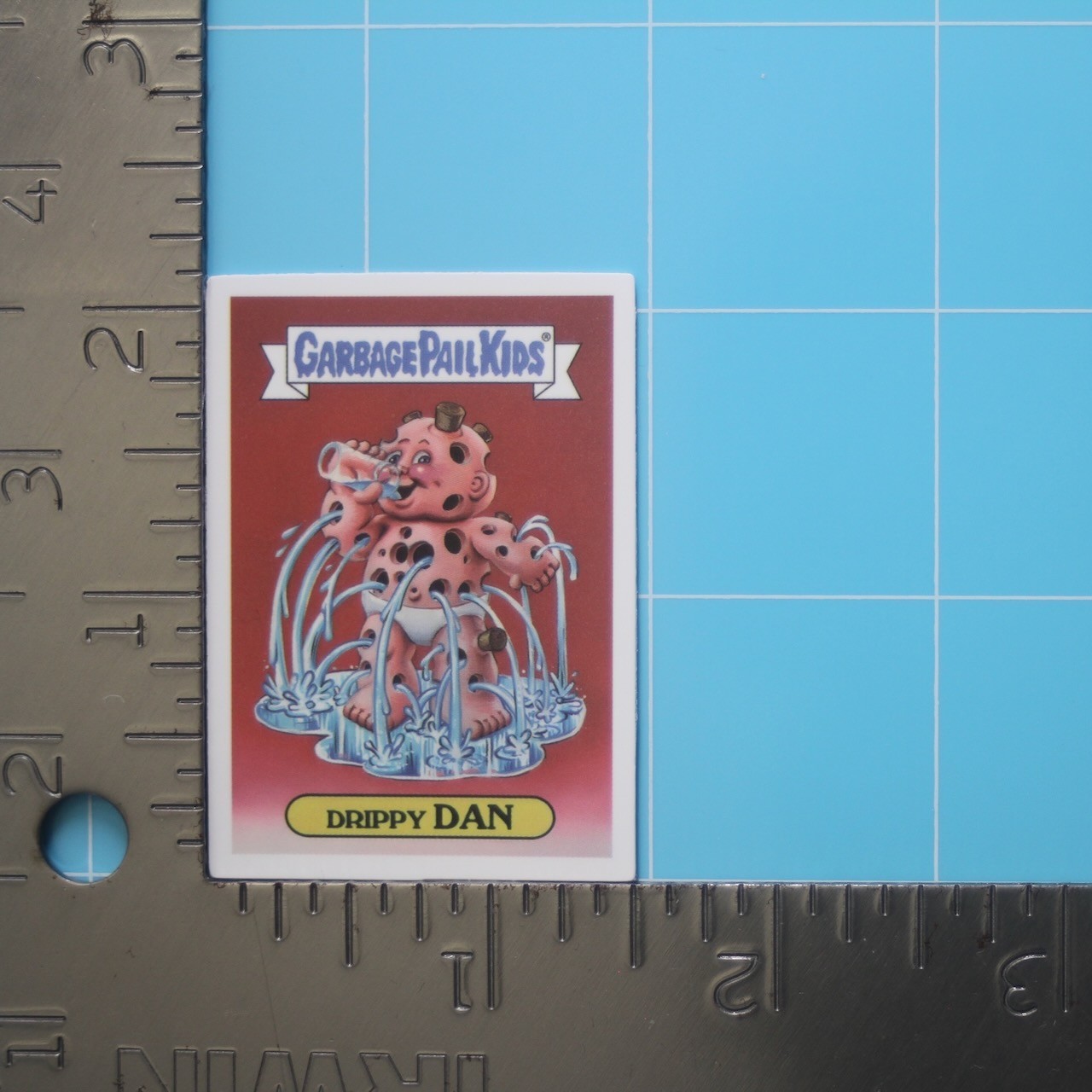 Garbage Pail Kids Sticker (DRIPPY DAN) GPK Funny, Gloss PVC Decal