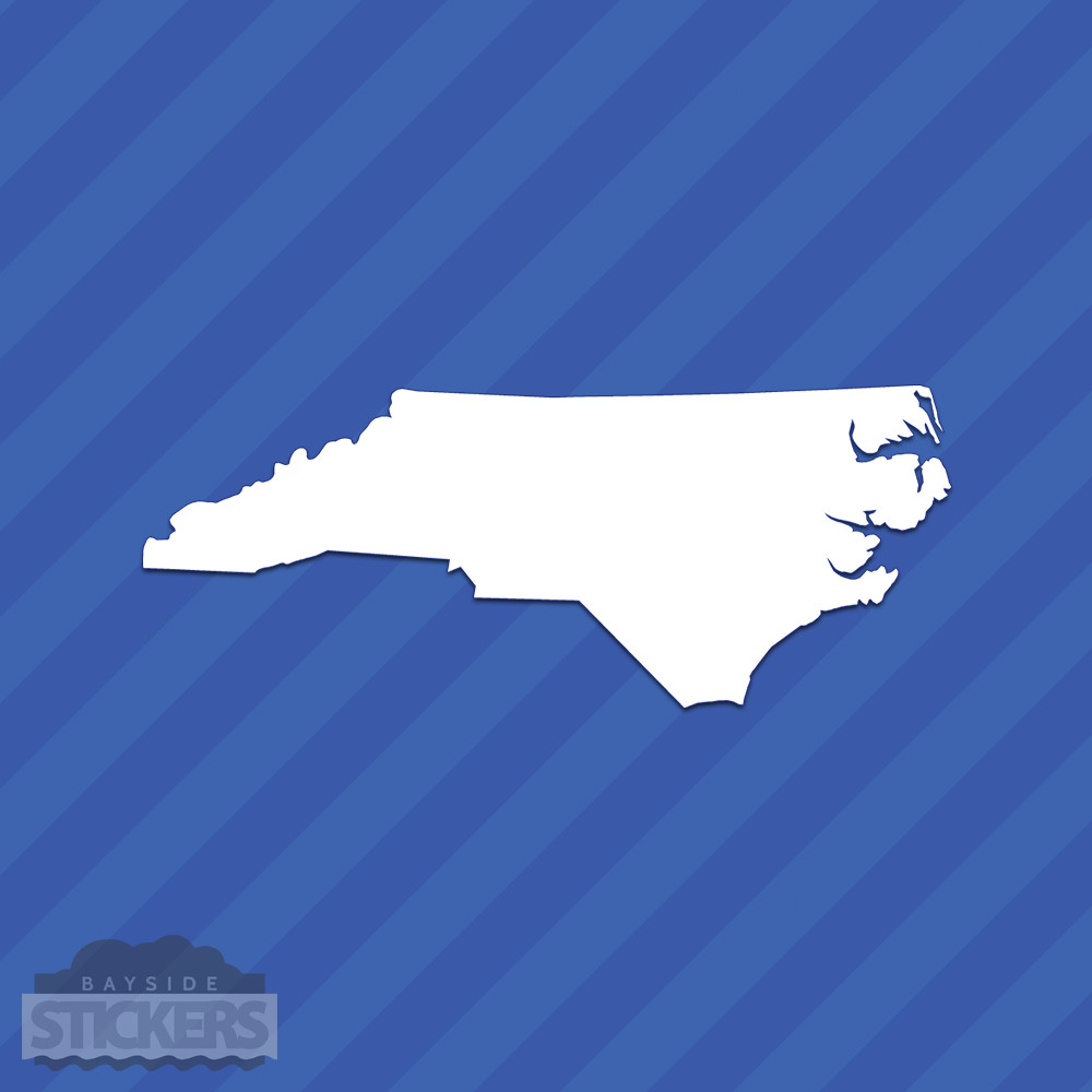 North Carolina NC State Outline Vinyl Decal Sticker
