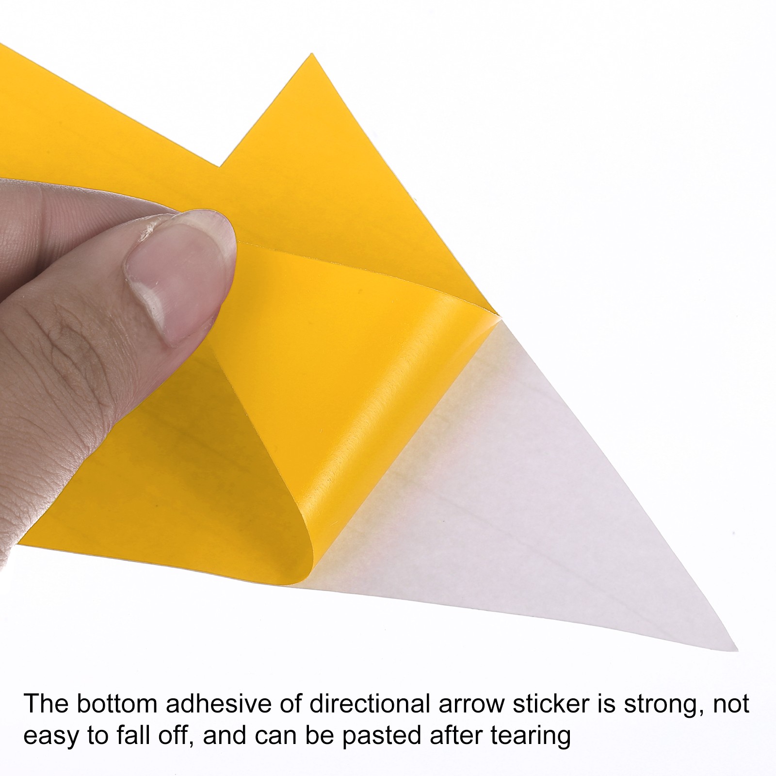 Directional Arrow Sticker, 24pcs 12" PVC for Wall Floor Marking, Yellow