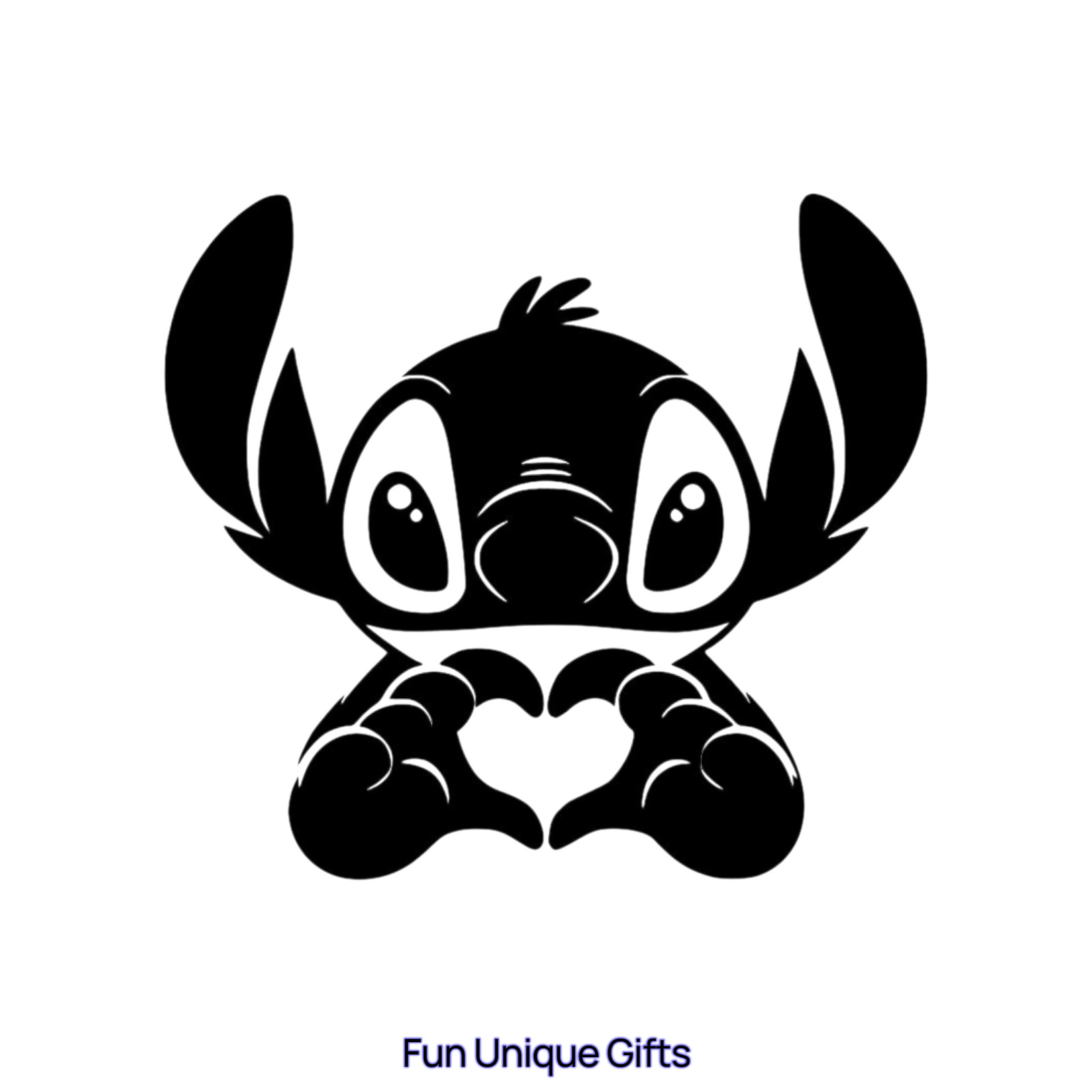 Stitch Heart Vinyl Decal Sticker -Multiple Colors & Sizes- SHIPS FREE!