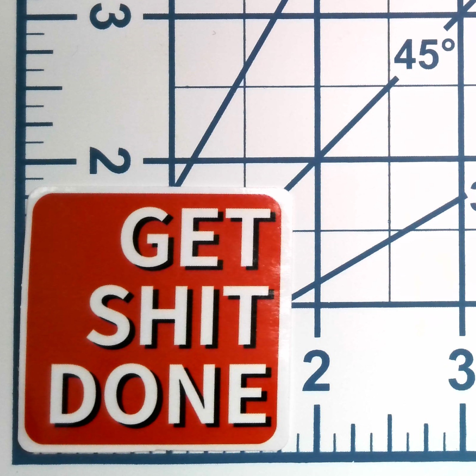Get Sh*t Done Vinyl Sticker Funny Motivational Work Office Hard Hat Decal