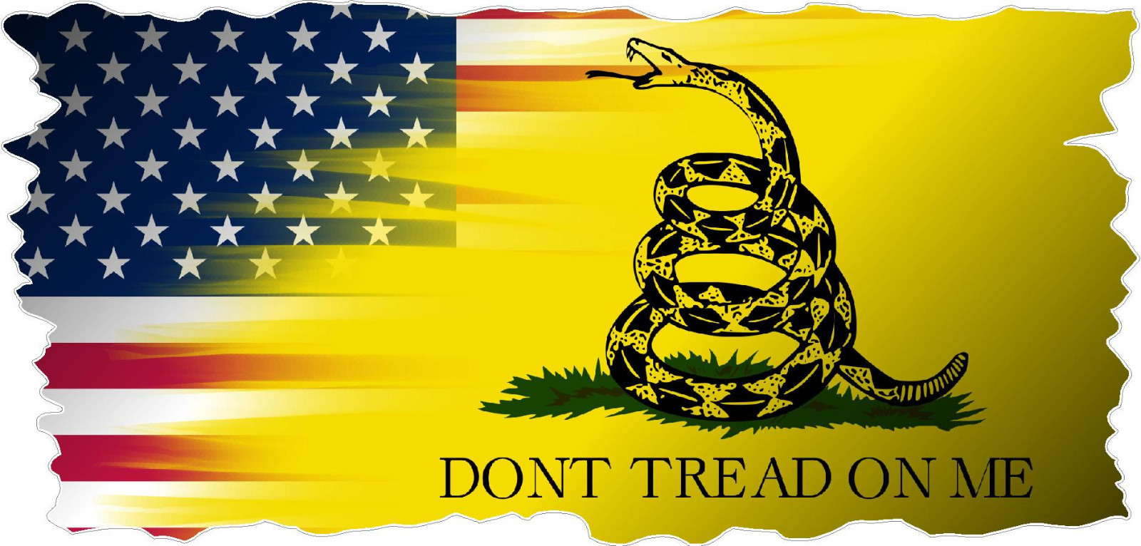 American Gadsden Flag Vinyl Decal Sticker dont tread on me USA 2A patriotic