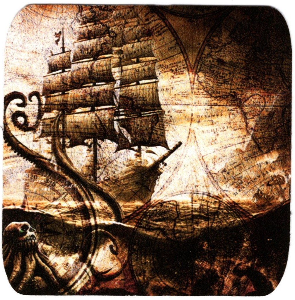 Vintage Ship Vinyl Sticker Decal Colonial Vessel Galleon Wooden Boat Yeti Cup