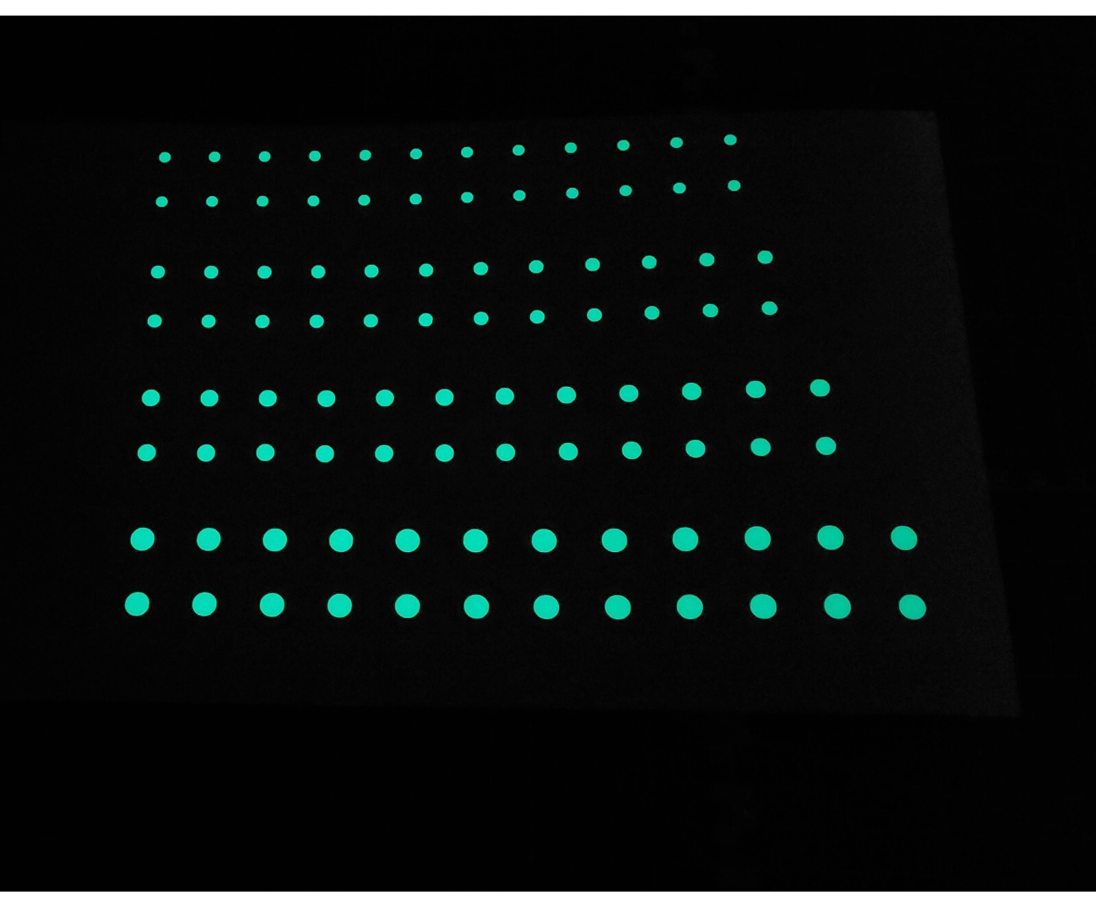 Glow in the Dark Luminous Side Dots, Fret Markers Decal Stickers for Guitars