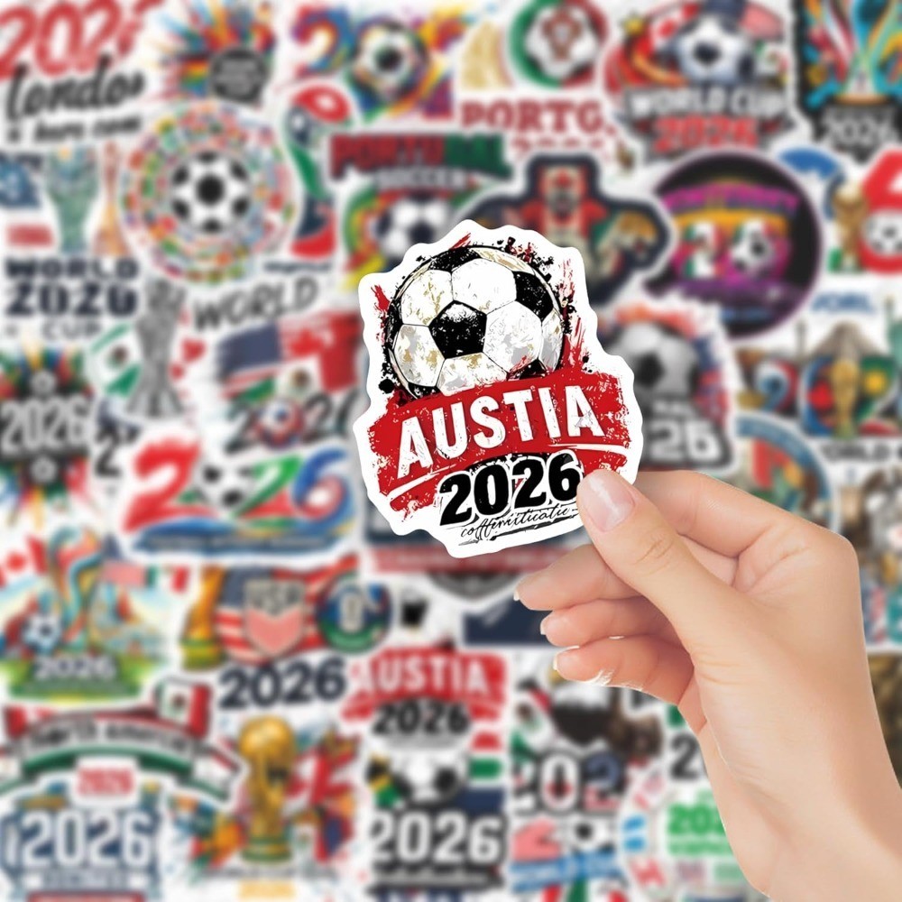 World Cup Football Soccer Stickers Soccer Water Bottle Stickers,Soccer Party