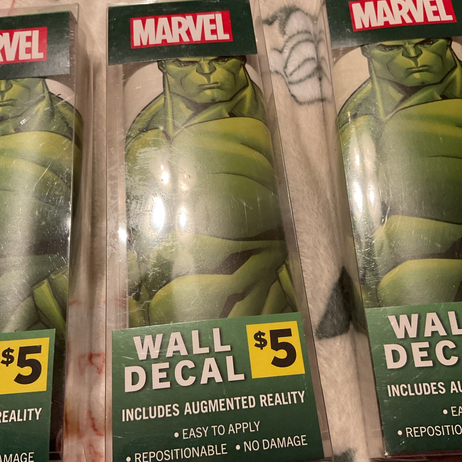Lot Of 4 11" x 17" Marvel Hulk Wall Decals
