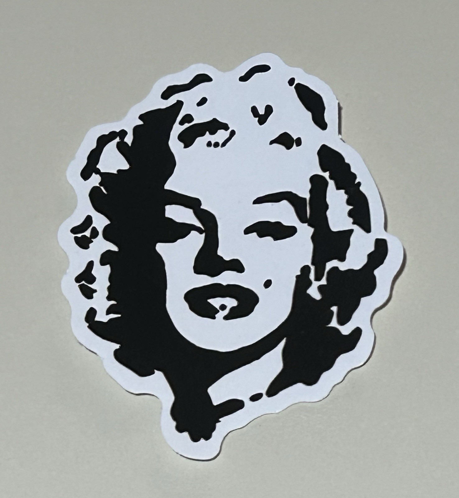 Sticker Decal Marilyn Monroe Outlines Actress Hollywood 2.25”x3”in