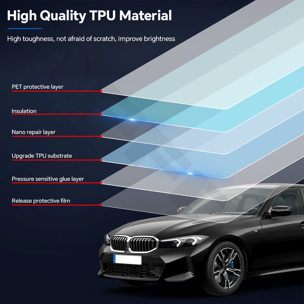 BMW 3 Series G20 2023-UP Full Car Kit Precut Paint Protection Film Clear Bra PPF