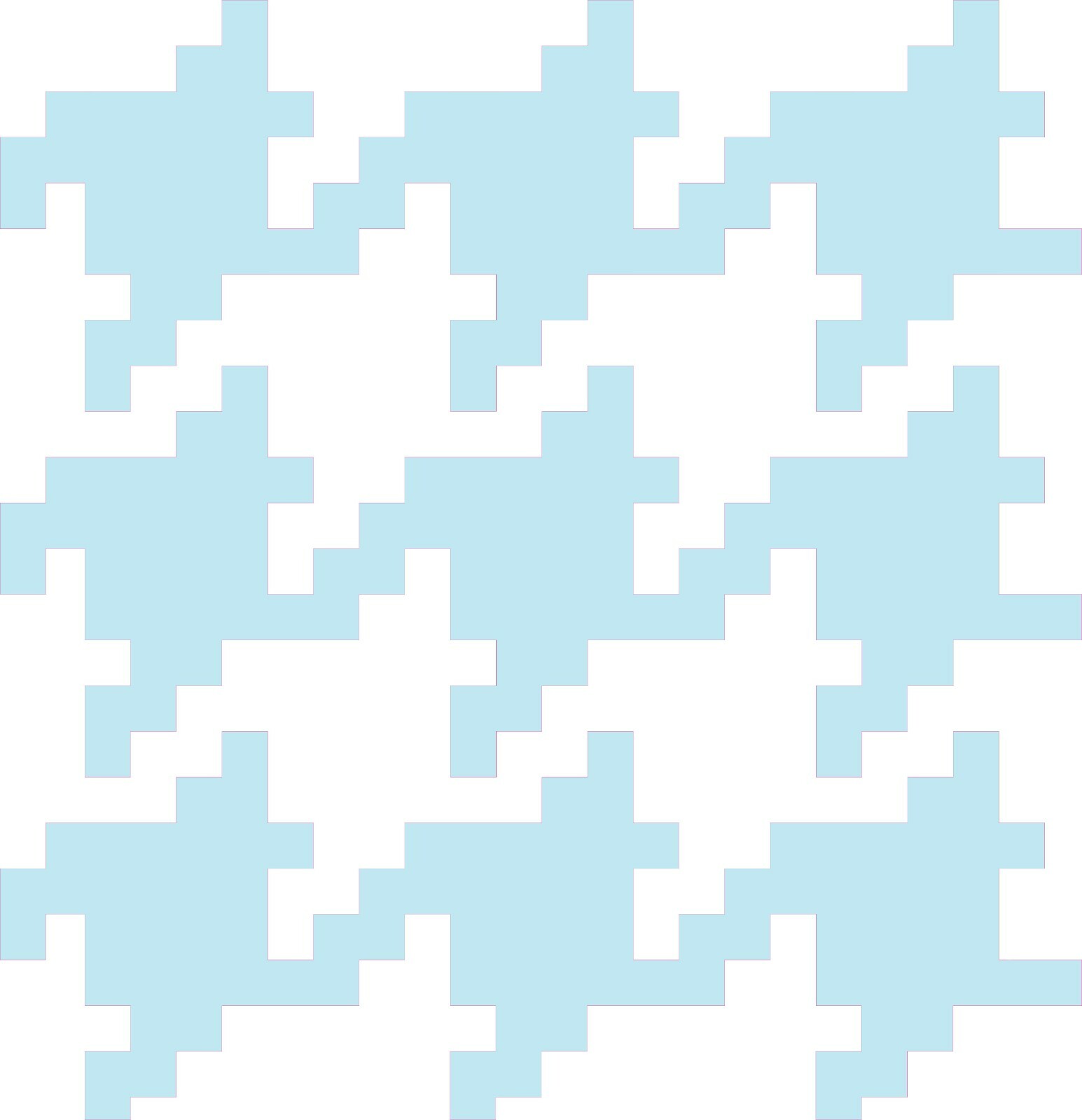 Vinyl Kids Teens Bedroom Nursery Room Décor Pixelized Patterns Design Wall Decal