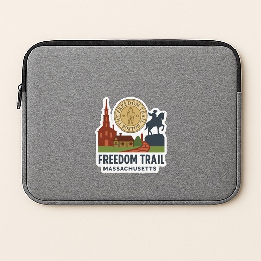 Freedom Trail Massachusetts Iron On Heat Transfer Vinyl HTV Die-Cut Symbolic