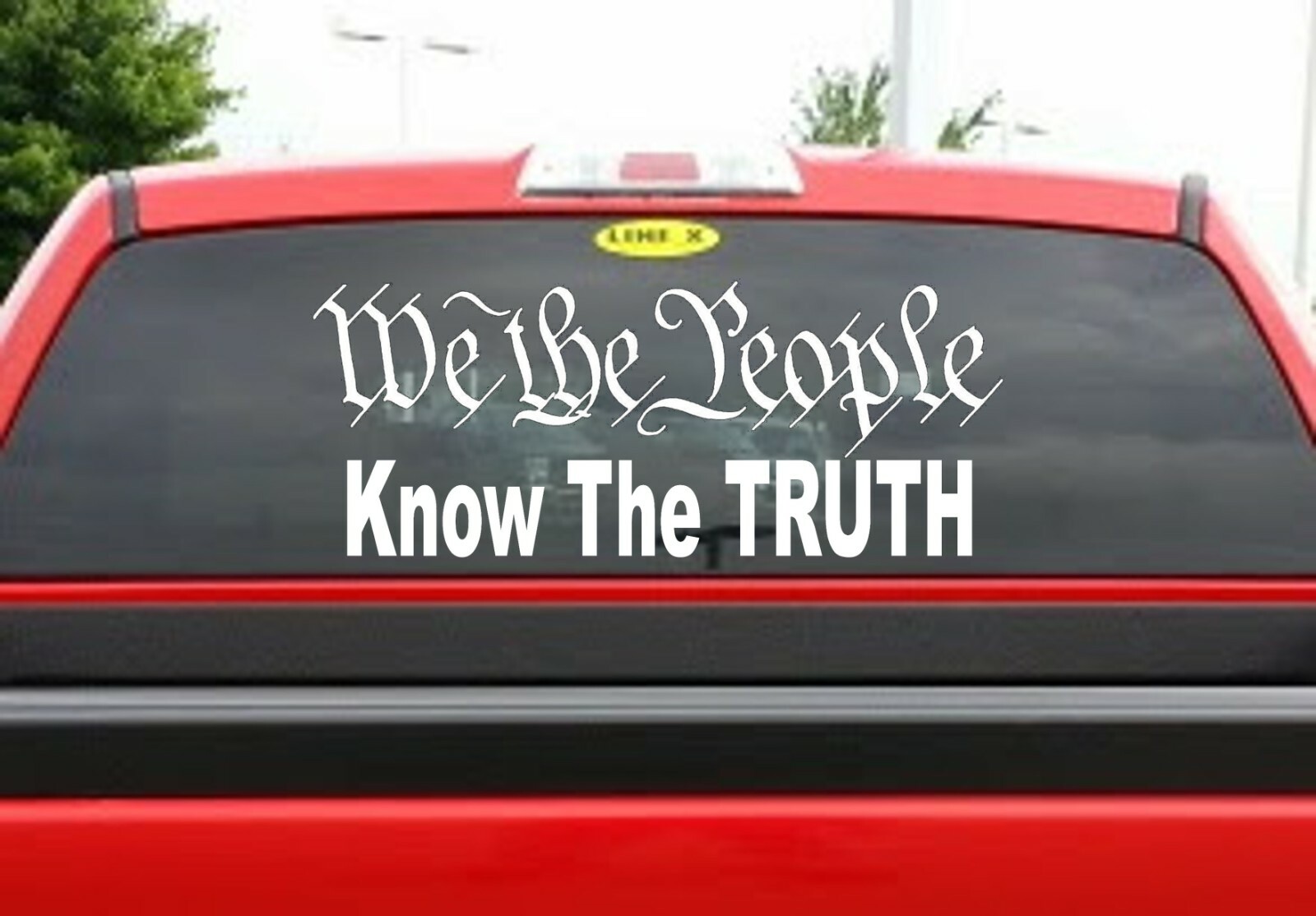 We The People Know The Truth Decal Sticker