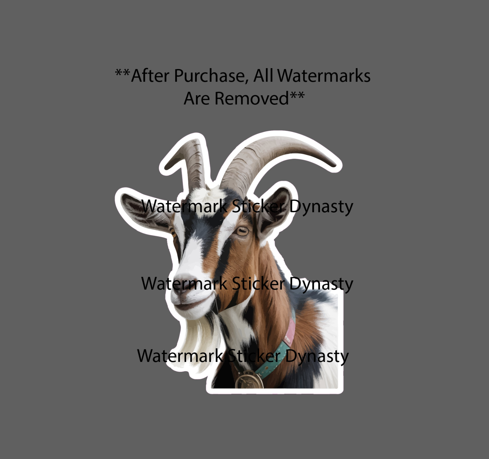 Goat Sticker Waterproof Decal Animal Farm Pet Milk Outdoor Farmhouse Gift NEW