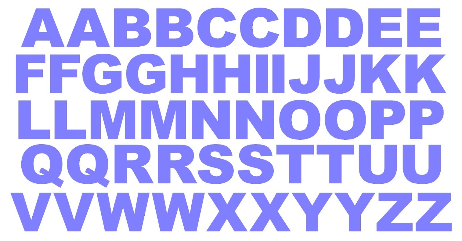 A B C Lettering Alphabet Die Cut Vinyl Decals Waterproof Many Colors and Sizes