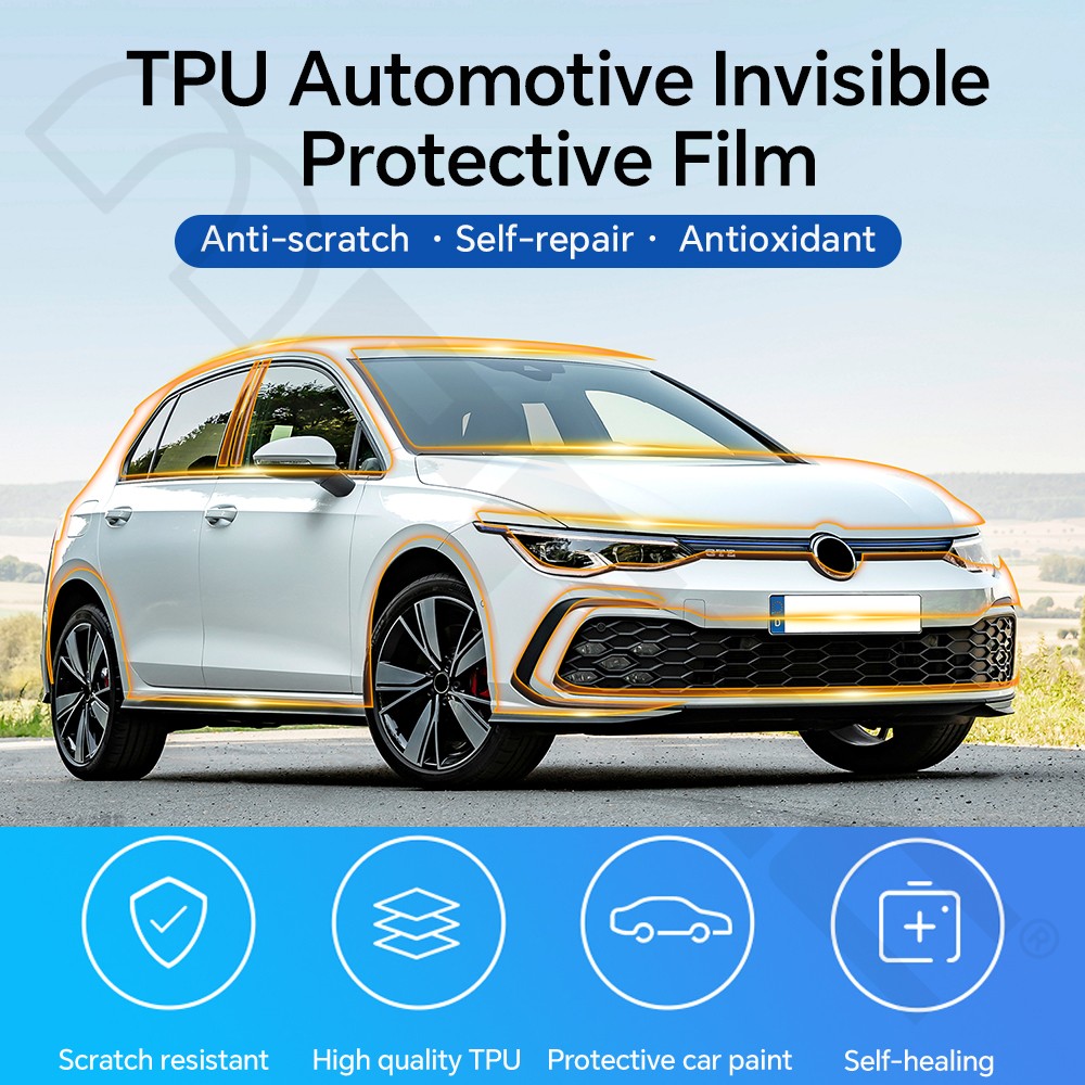 For Volkswagen GOLF GTI 2021-2024 PreCut Kit Paint Protection Film Clear Bra PPF
