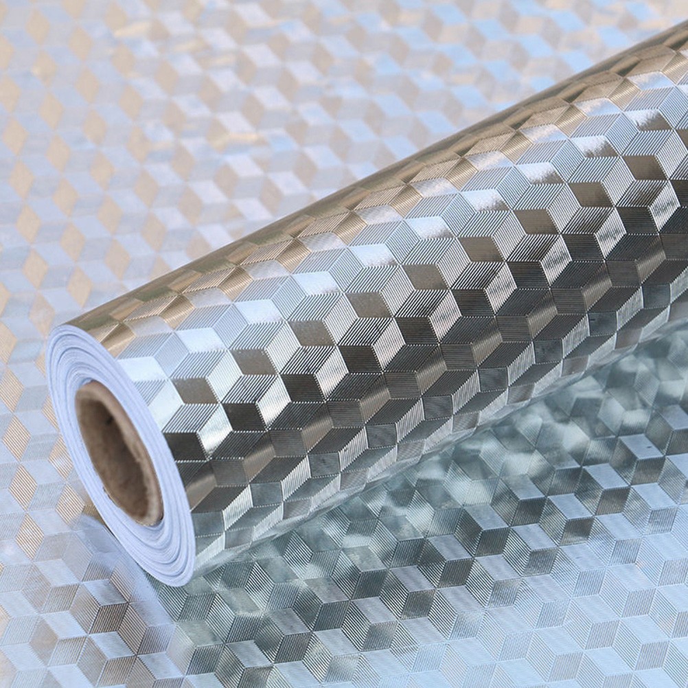Kitchen Anti-oil Static Sticker Aluminum Foil Adhesive Tape Supply Cabinet