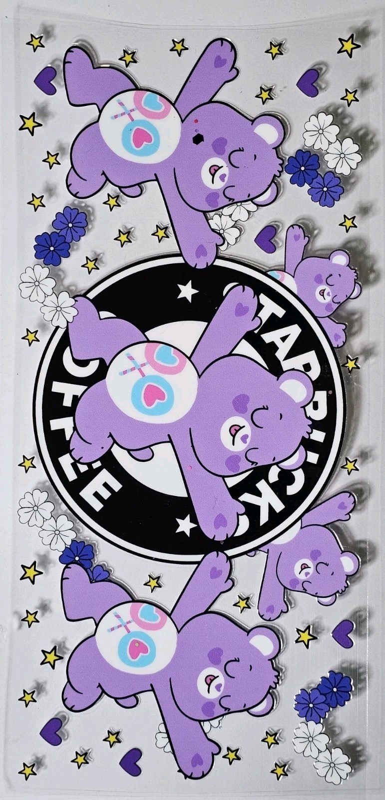 Care Bears UV DTF Transfer Sticker Wrap Tumbler UVDTF BUY 10+ GET COMBINED SHIP