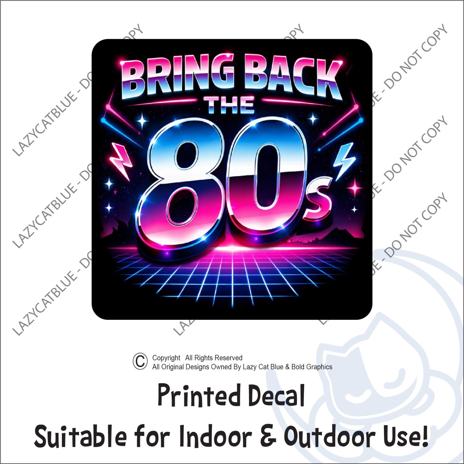 Bring Back The 80s Decal Sticker Retro Nostalgia Music Life Teen Gen X Graffiti