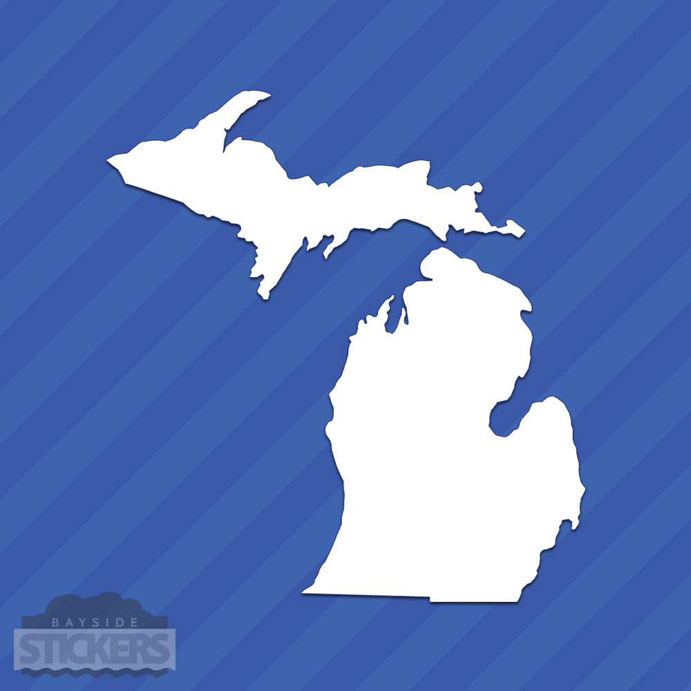 Michigan MI State Outline Vinyl Decal Sticker