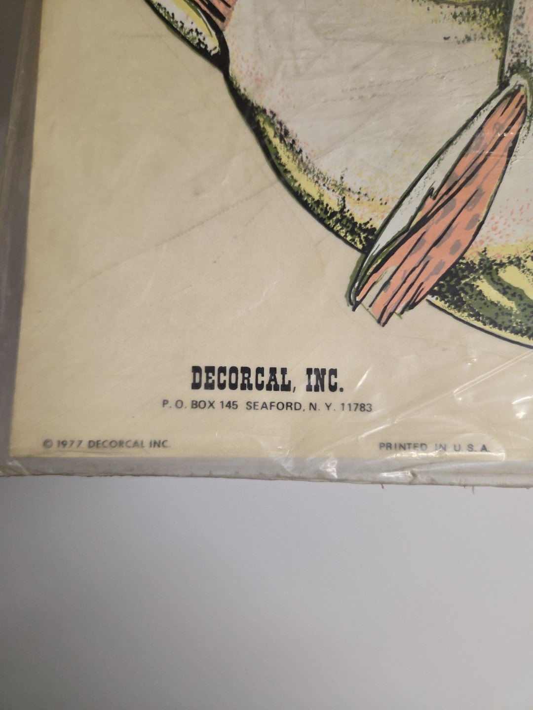 Vintage 1970's NOS Hand Painted Sports And Wildlife Decals W-5 MUSKIE 10×17