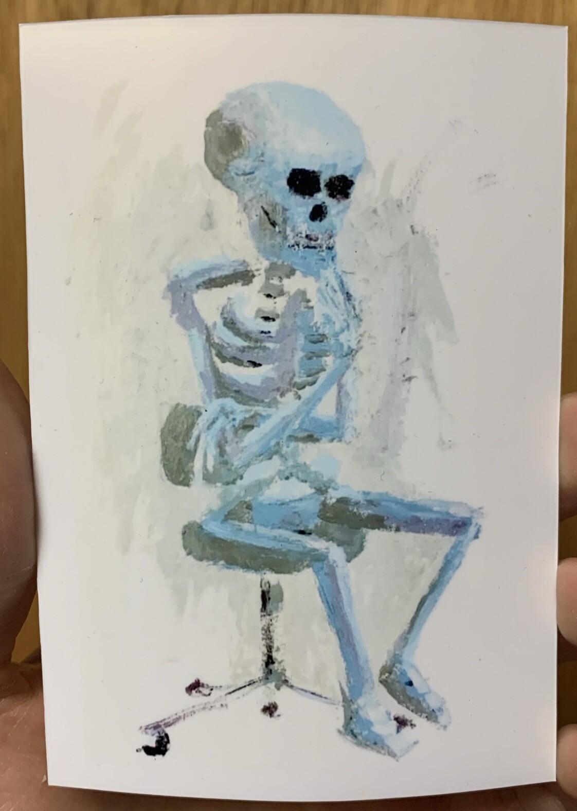 4 Skull Skeleton Watercolor Art Stickers Pack Lot Set Graffiti Decals Zombie